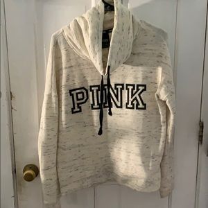 Cream sweater from pink